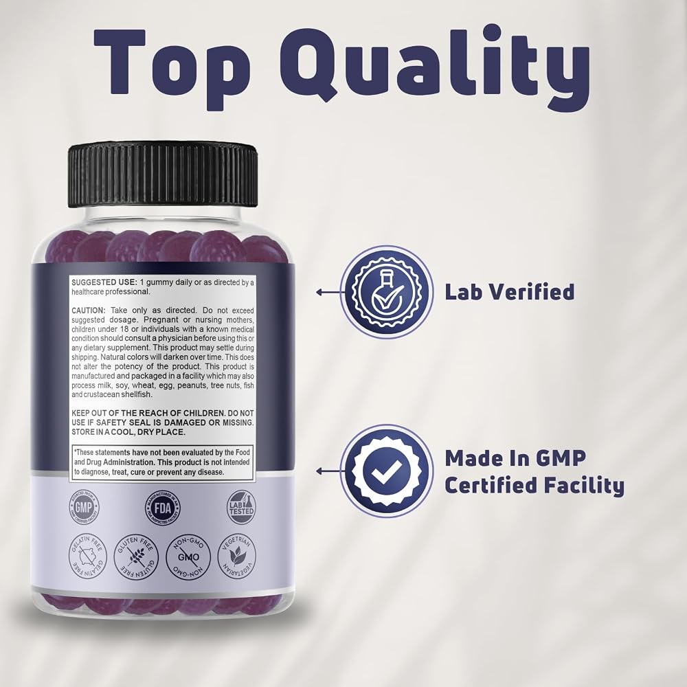 NUELATION Magnesium Citrate Gummies 100mg for Sleep - 60 Gummies - image 5