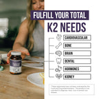 Triquetra Health Total K2 Vitamin K2 MK7 & MK4 - 60 Capsules - image 6