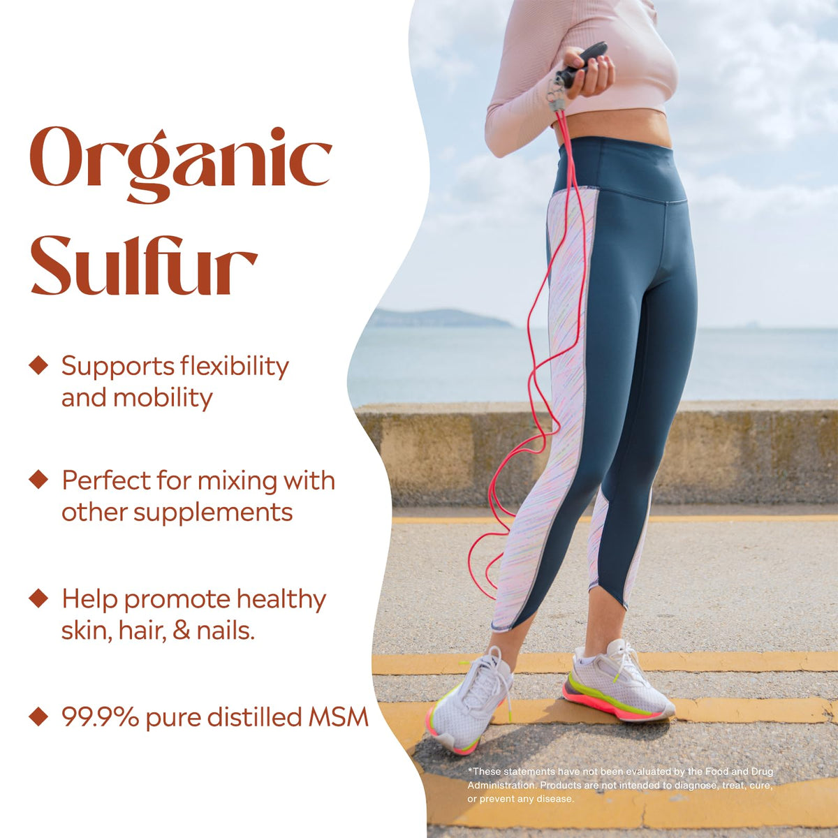 PURE Organic Sulfur Powder MSM Joint Support - 14.1 oz - image 3