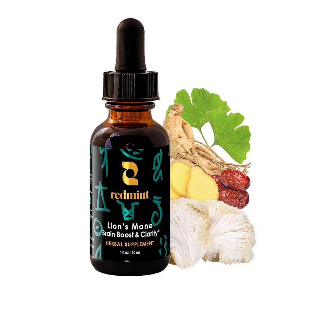 Redmint Lion's Mane and Turkey Tail and Cordyceps Mushroom Herbal