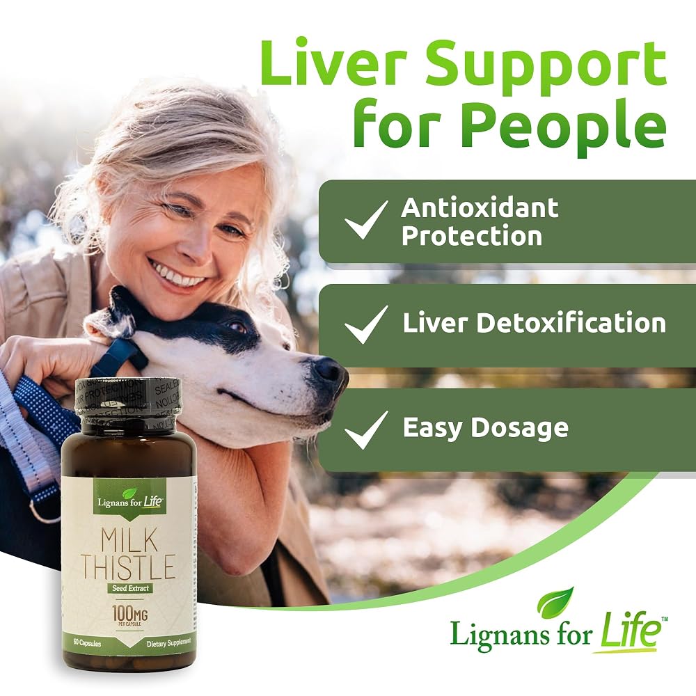 Lignans For Life Milk Thistle Seed Extract Liver Health - 60 Vegetarian Capsules - image 7