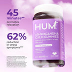HUM Calm Ashwagandha Gummies with L-Theanine, Mixed Berry - 60 Gummies - image 3