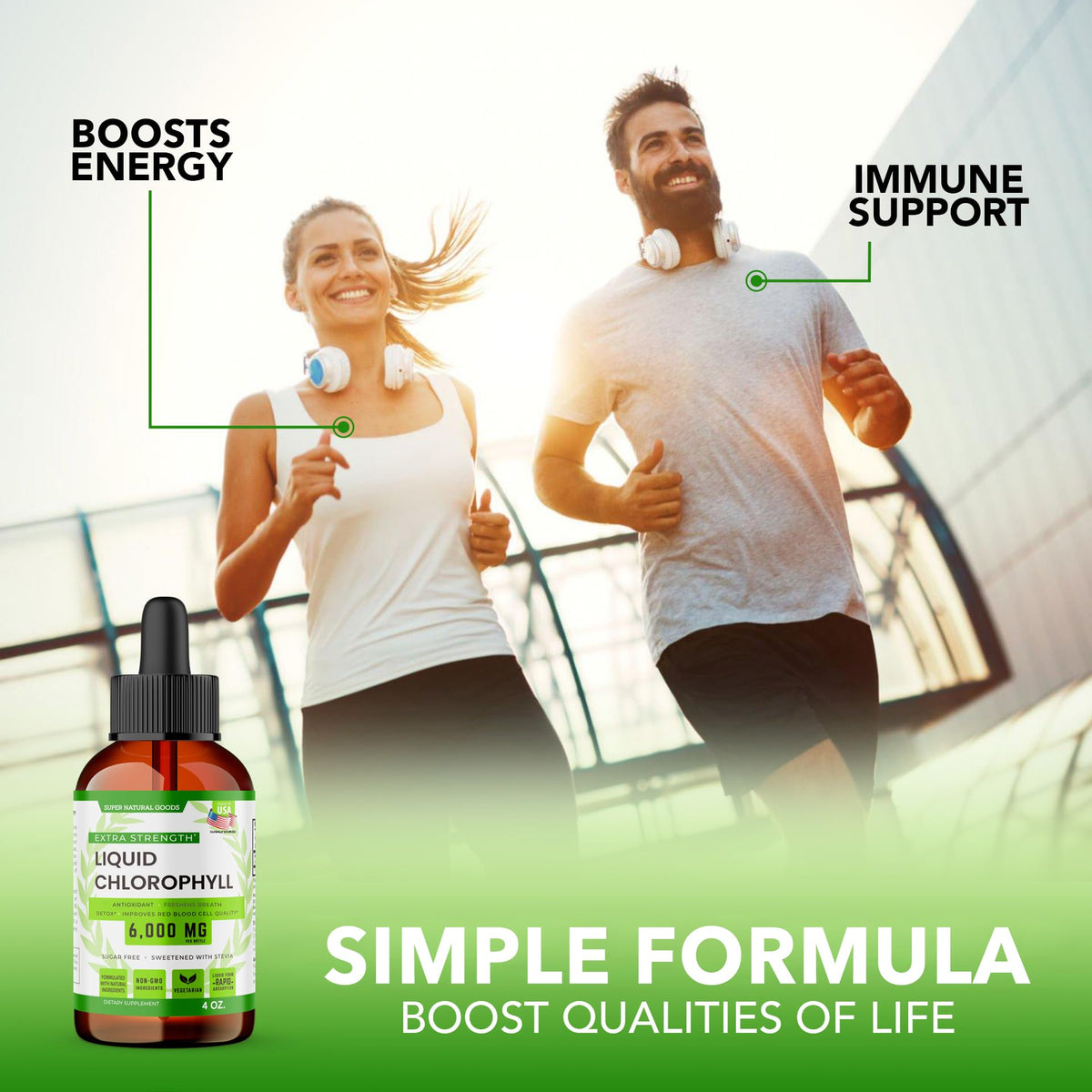 Super Natural Goods Liquid Chlorophyll Drops for Daily Wellness - 4oz - image 2