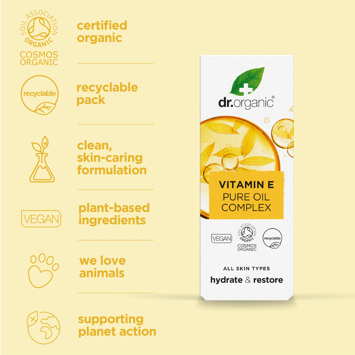 Dr. Organic Vitamin E Pure Oil Complex - 50 mL - image 3