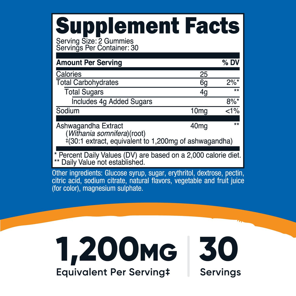 Nutricost Ashwagandha Extract Gummies Mixed Berry - 60 Gummies - image 2