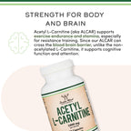 Double Wood Supplements Acetyl L-Carnitine ALCAR 1000mg - 150 Capsules - image 4