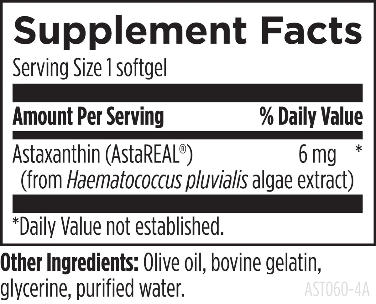 Designs for Health Astaxanthin Microalgae Carotenoid - 60 Softgels - image 3