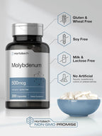 Horbäach Molybdenum 500mcg - 200 Capsules - image 5