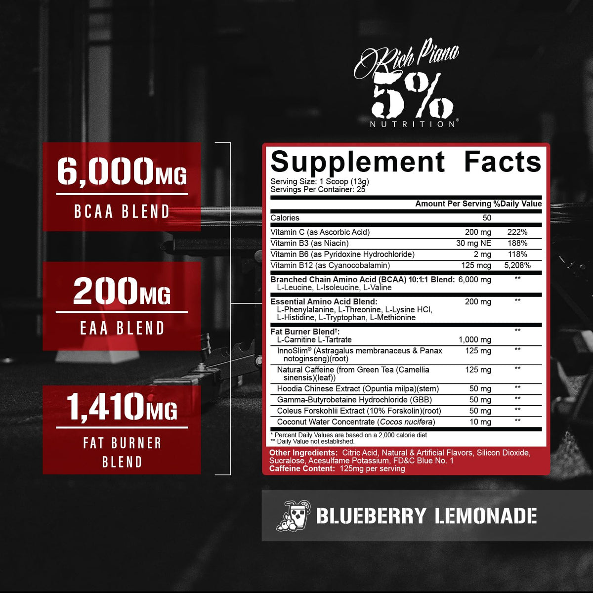 5% Nutrition AllDayYou Shred Fat Burner BCAA Powder - 9.9 oz - image 2