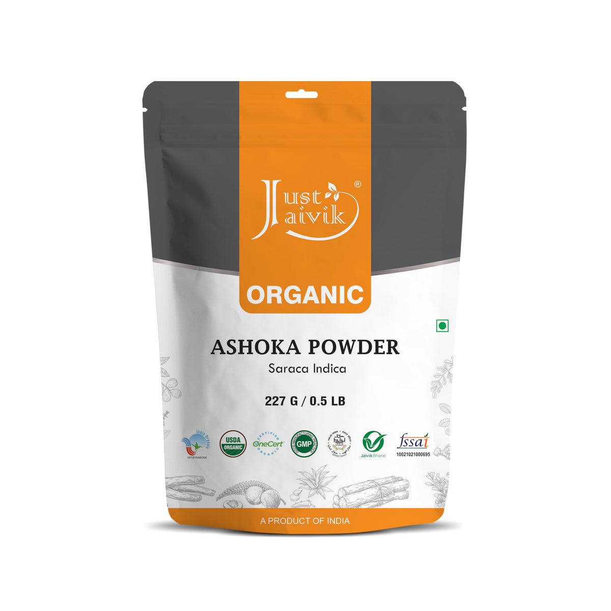 Just Jaivik Organic Ashoka Bark Powder - 227g