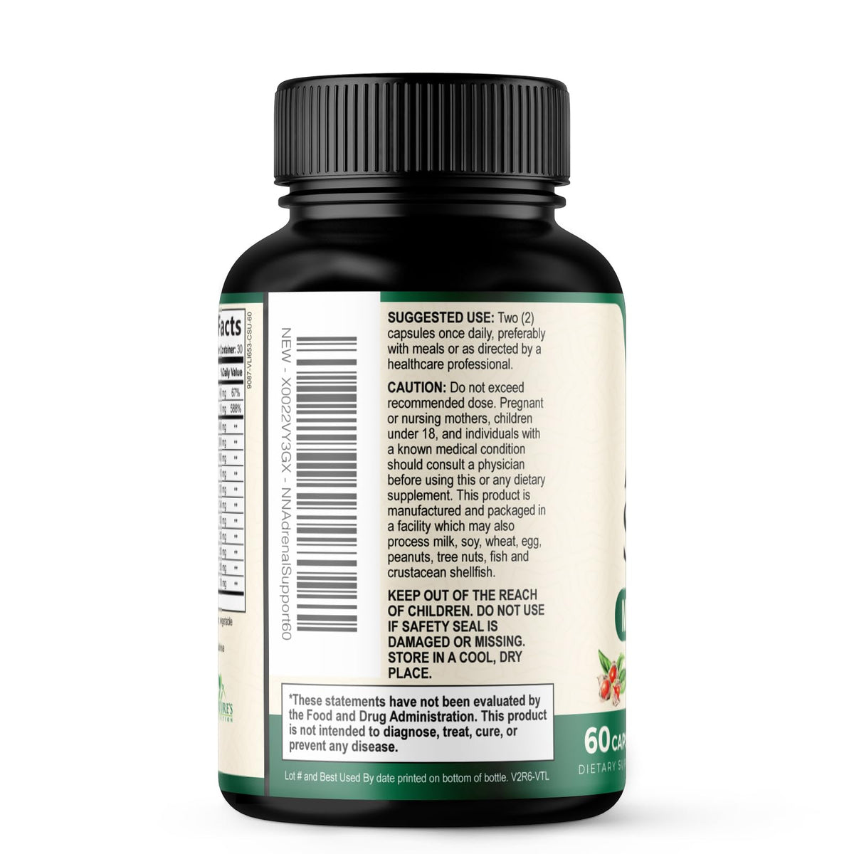 Nature's Nutrition Adrenal Support Supplement - Advanced Cortex