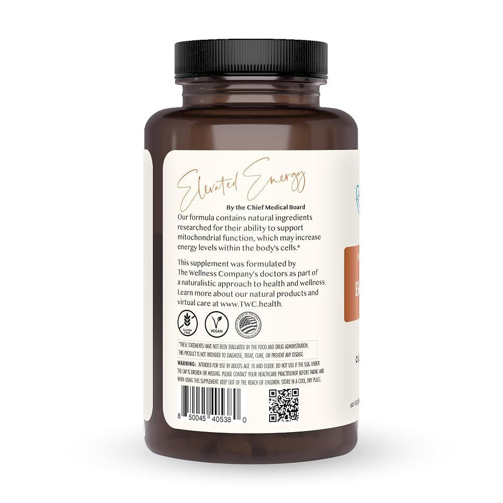 The Wellness Company Elevated Energy Caffeine-Free Capsules - 60 Count - image 2