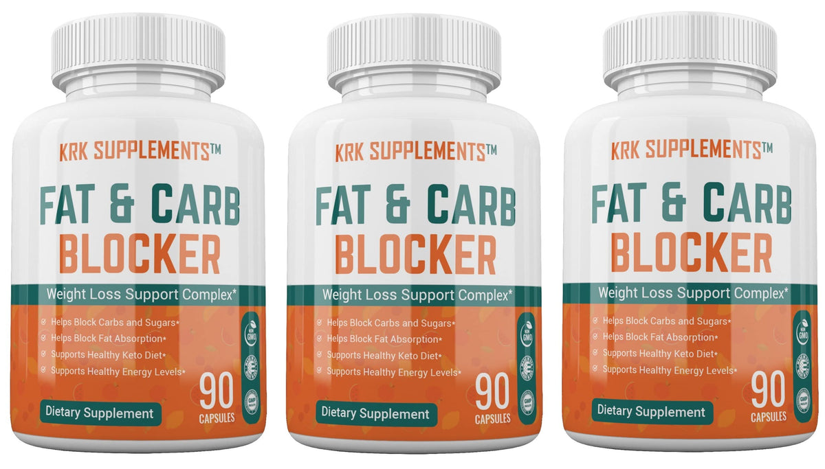 KRK SUPPLEMENTS Fat & Carb Blocker Metabolism - 270 Capsules