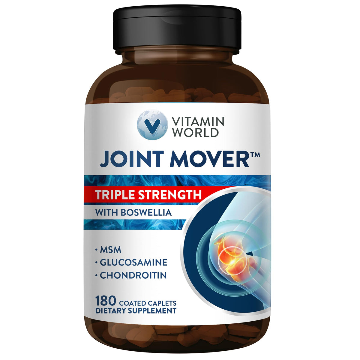 Vitamin World Triple Strength Joint Mover Glucosamine Chondroitin - 180 Caplets