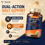 Totaria Alpha Lipoic Acid Supplement Capsules Normal ALA 1000mg