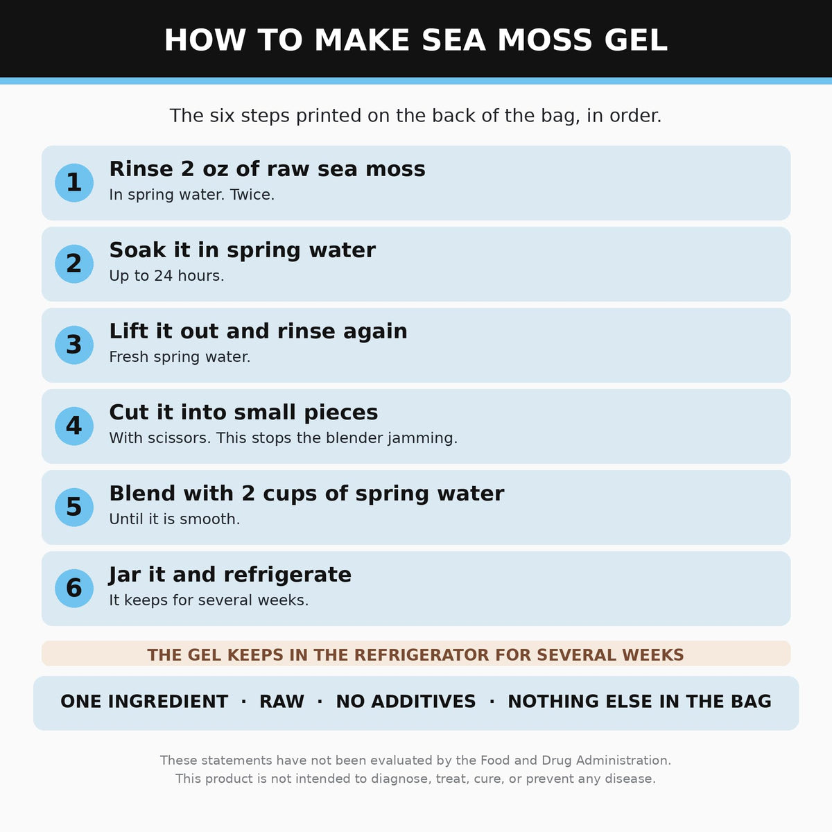 Alkaline Herb Raw Gold Sea Moss Wildcrafted - 4 oz - image 7