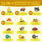 B BEWORTHS Black Seed Oil & Sea Moss Gummies