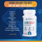 Clinical Effects Carb Resist Carb Blocker with Vitamin C - 60 Capsules - image 6