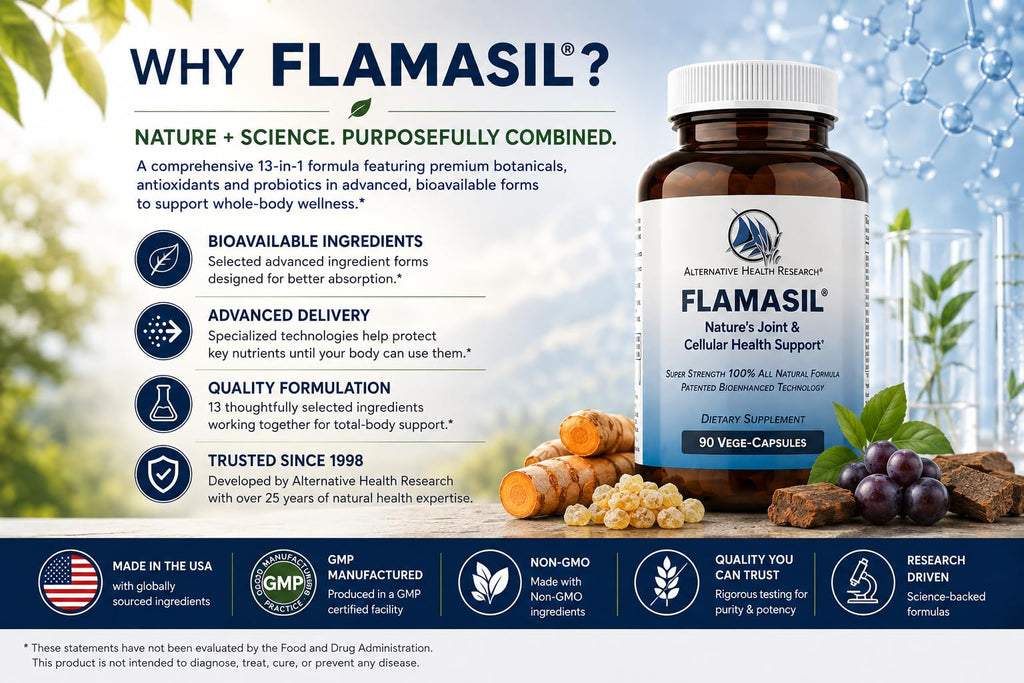 Alternative Health Research Flamasil Joint Aid - 90 Capsules - image 8
