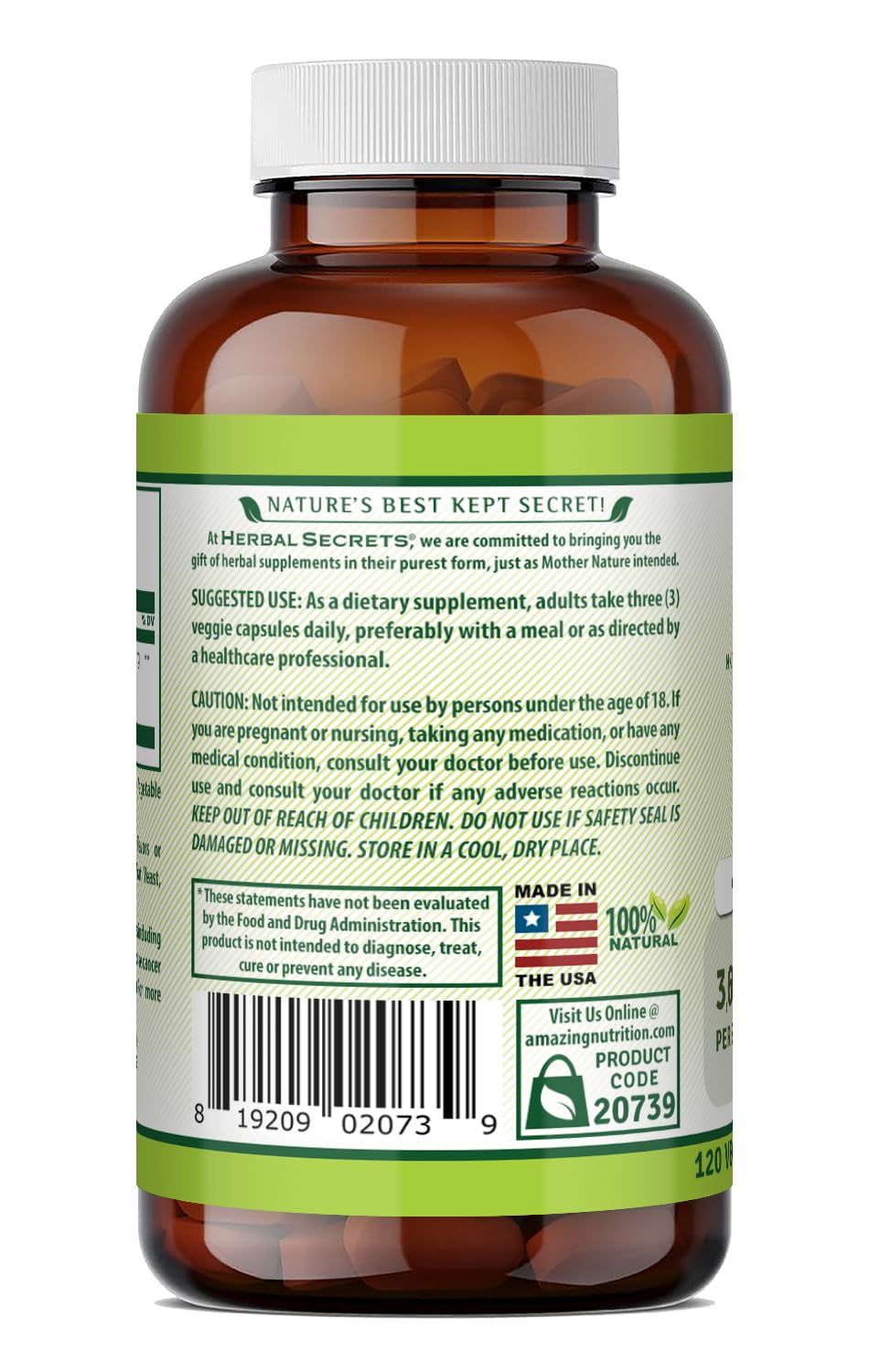 Herbal Secrets Bilberry 300 Mg Standardized Extract - 120 Softgels - image 3