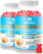 VNWOO Organic Ashwagandha Gummies with Maca Root