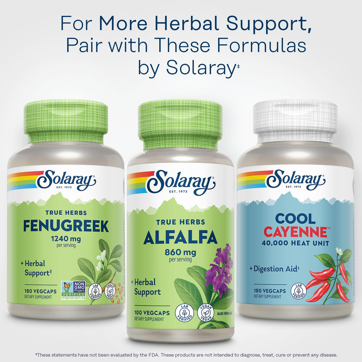 SOLARAY Alfalfa Leaf Supplement 860mg - 100 Vegetarian Capsules - image 6