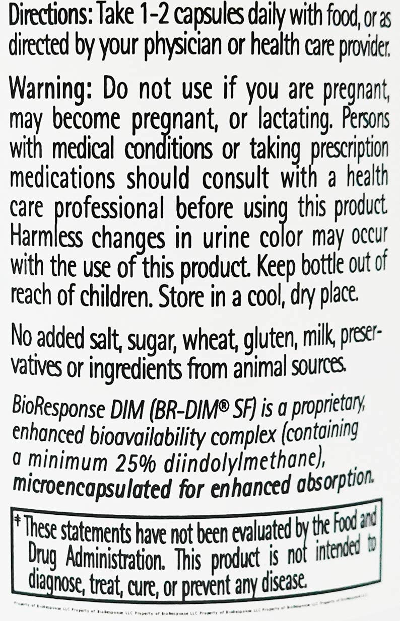 Bioresponse DIM 150 Hormone Balance - 120 Vegetarian Capsules - image 3