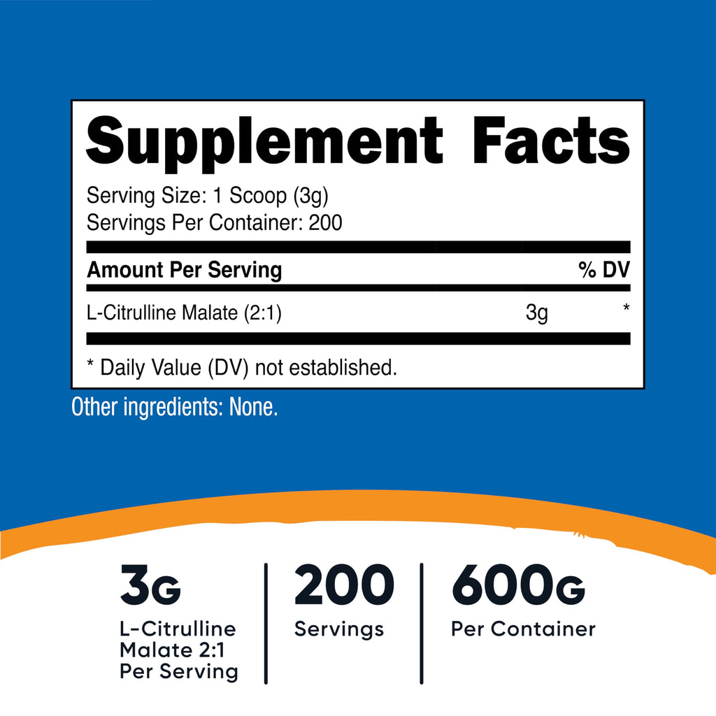 Nutricost L-Citrulline Malate 2:1 Flavored