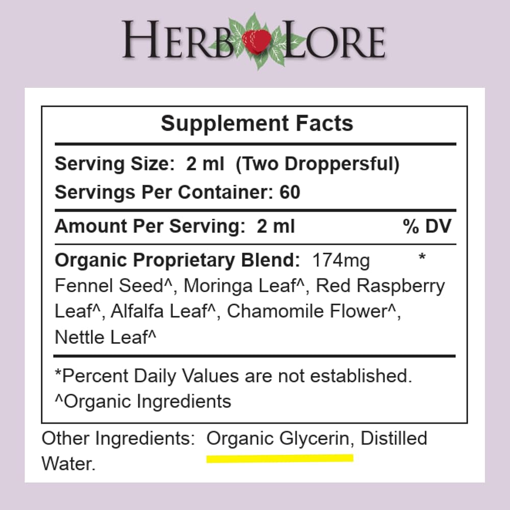 Herb Lore Organic Nursing Tincture Lactation Support – 4 fl oz - image 6