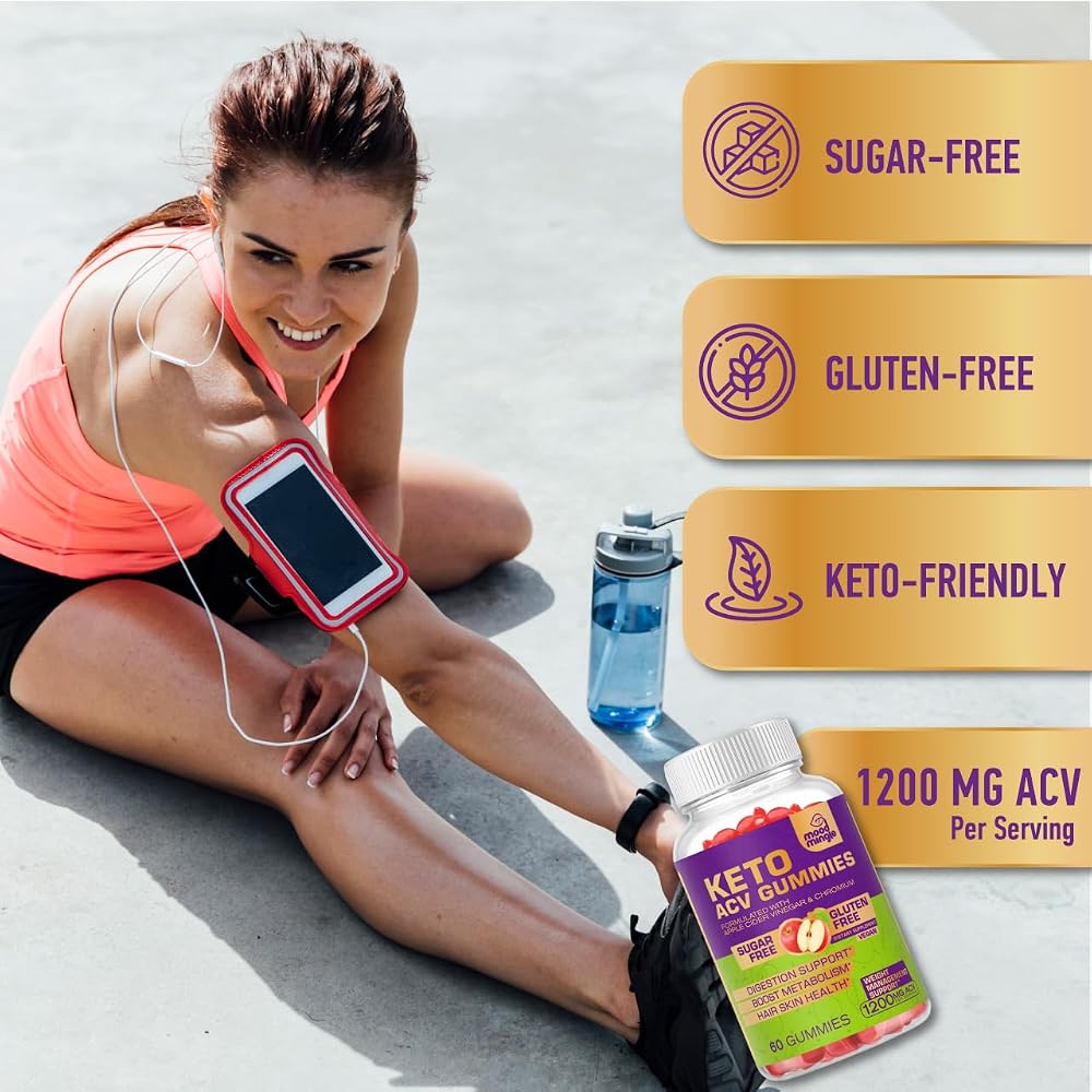 Mood Mingle Keto Acv Gummies Supplement for Women Men - Apple Cider