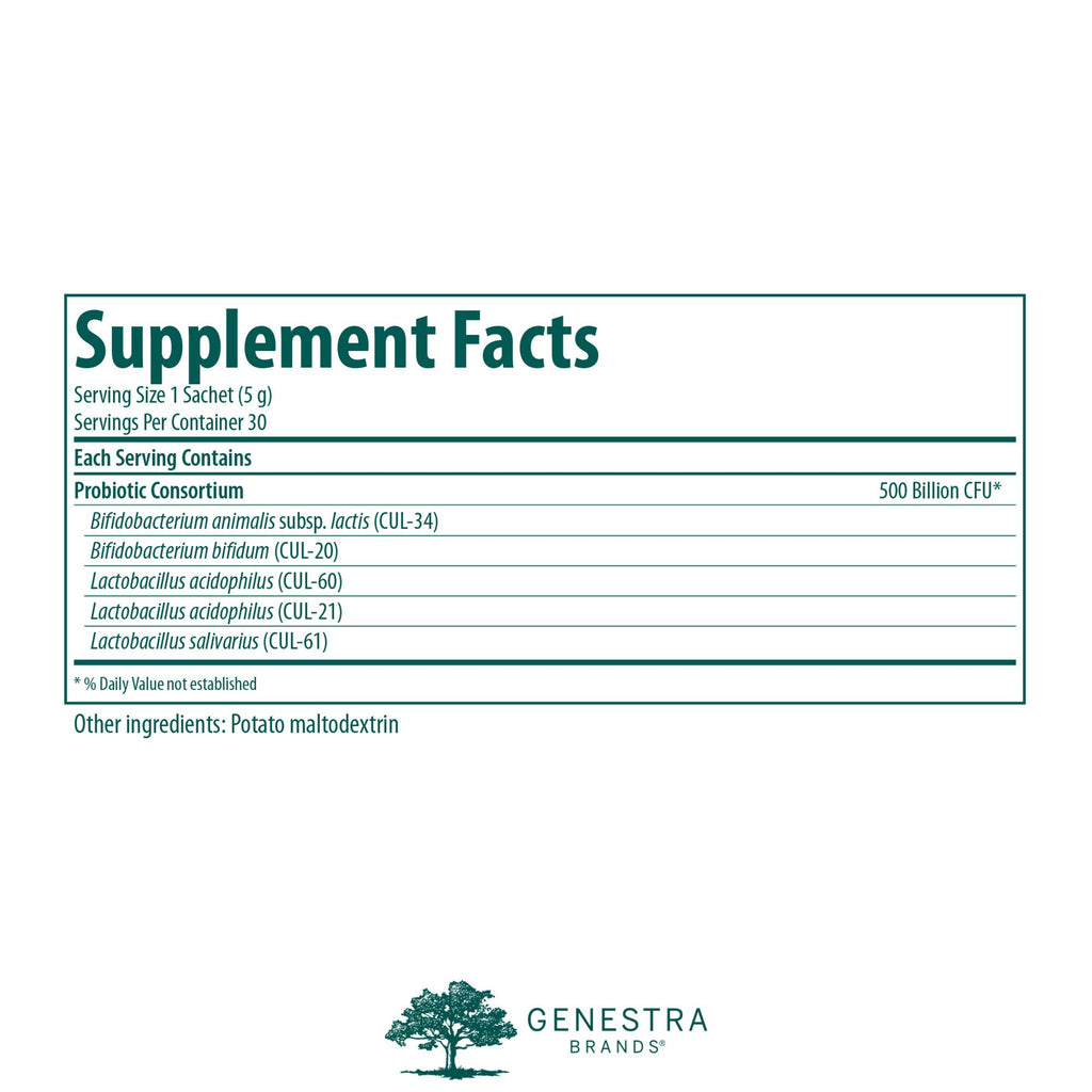 Genestra Brands HMF Intensive 500 Probiotic Powder - 30 Sachets - image 2