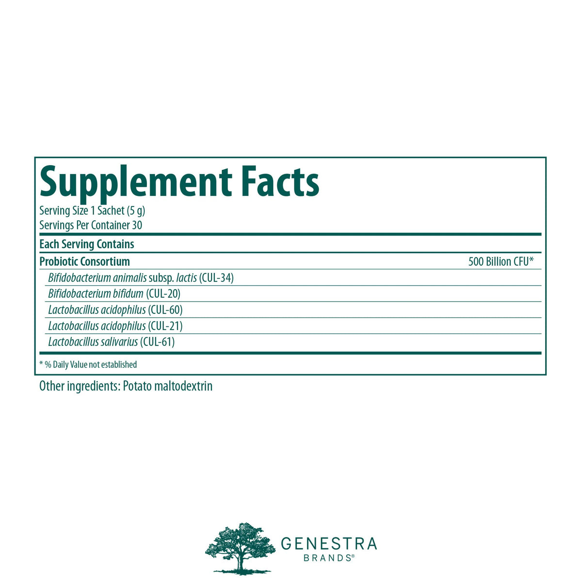 Genestra Brands HMF Intensive 500 Probiotic Powder - 30 Sachets - image 2