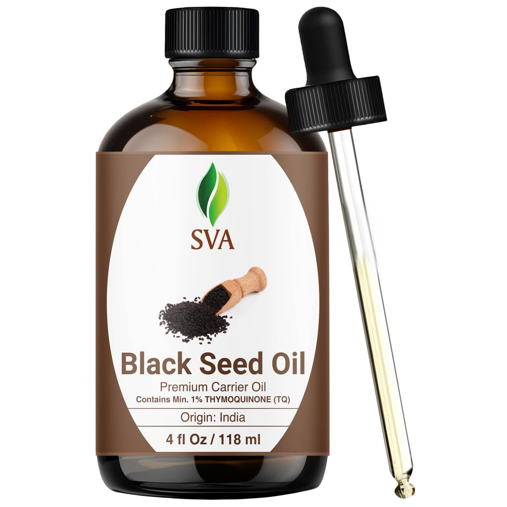 SVA ORGANICS Black Seed Carrier Oil - 4 Fl Oz