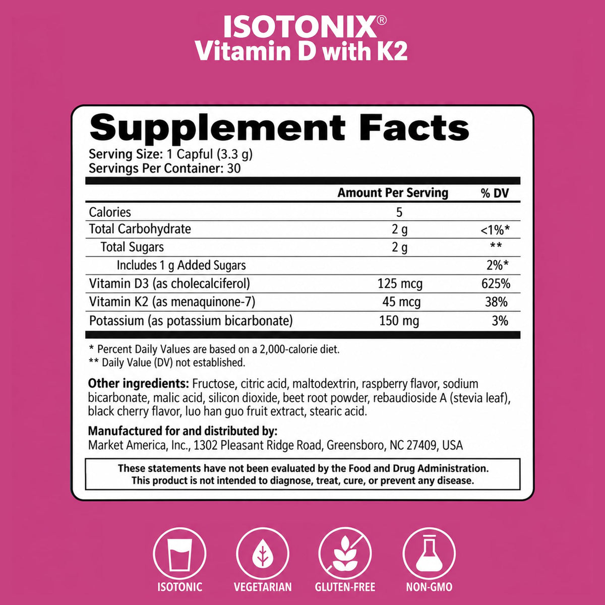 Isotonix Vitamin D3 with K2 Bone & Immune Support - 30 Servings - image 9