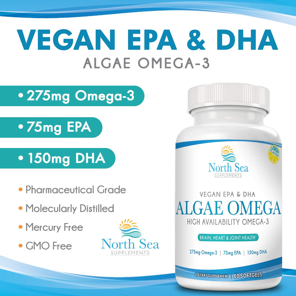 North Sea Supplements Vegan Algae Omega-3 - 60 Softgels - image 4