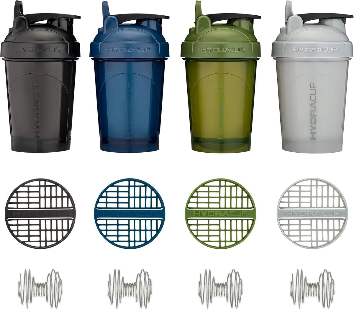 Hydra Cup 4 Pack 20oz Protein Shaker Bottles with Mixer - image 2