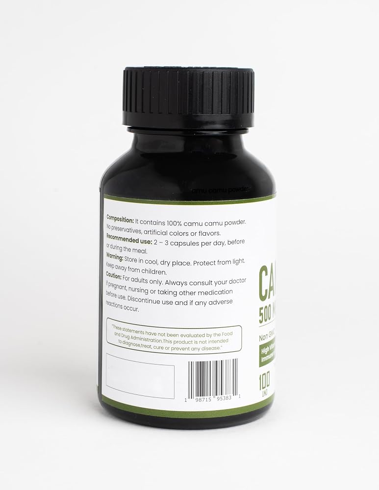 Pacha Superfoods Camu Camu Capsules 500mg - 100 Capsules - image 3