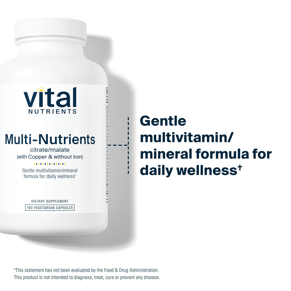 Vital Nutrients Multi-Nutrients 2 Multivitamin - 180 Vegetarian Capsules - image 4