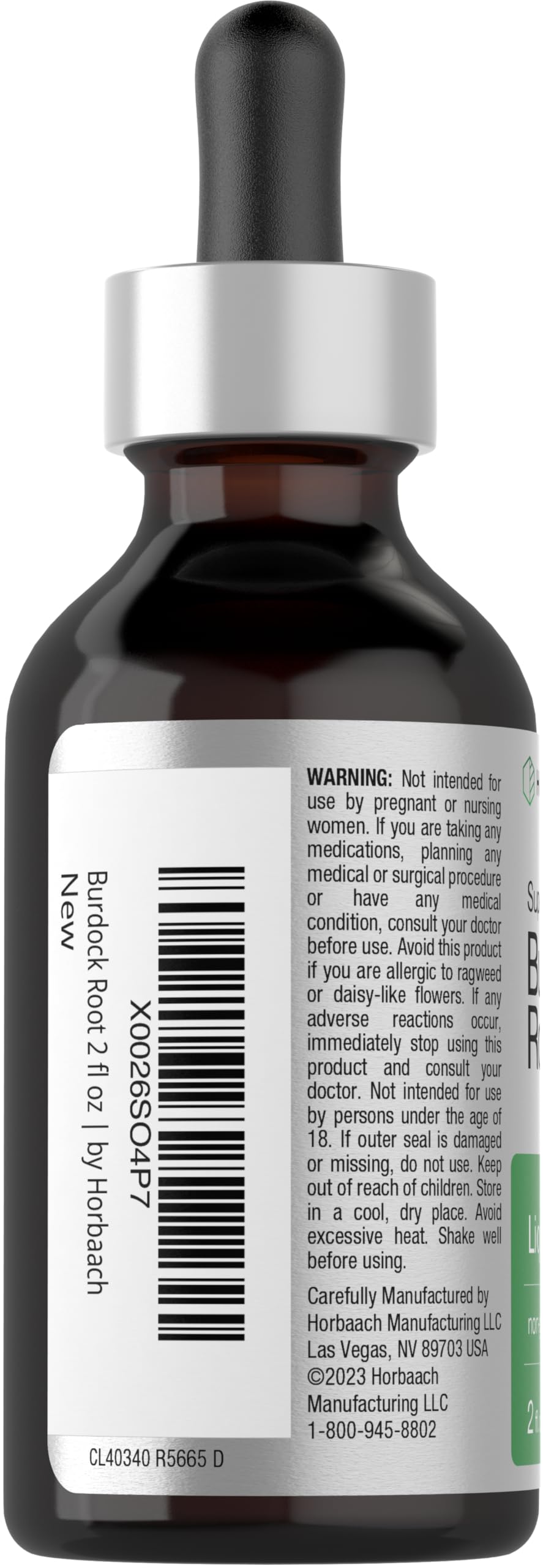Horbäach Burdock Root Tincture Herb Extract - 2 fl oz - image 3