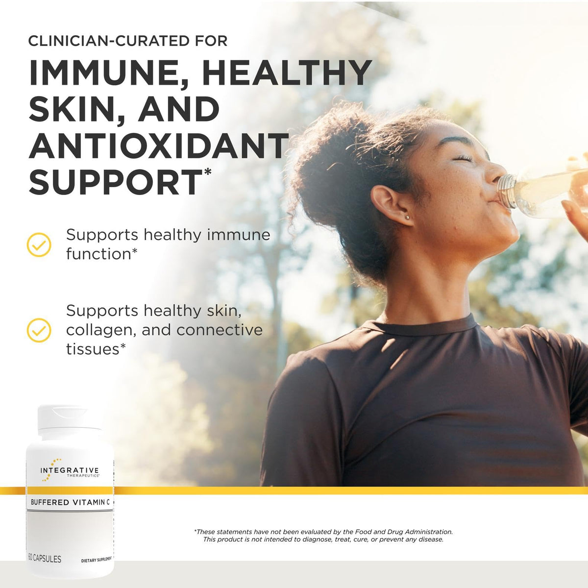 Integrative Therapeutics Buffered Vitamin C 1000mg - 120 Capsules - image 2