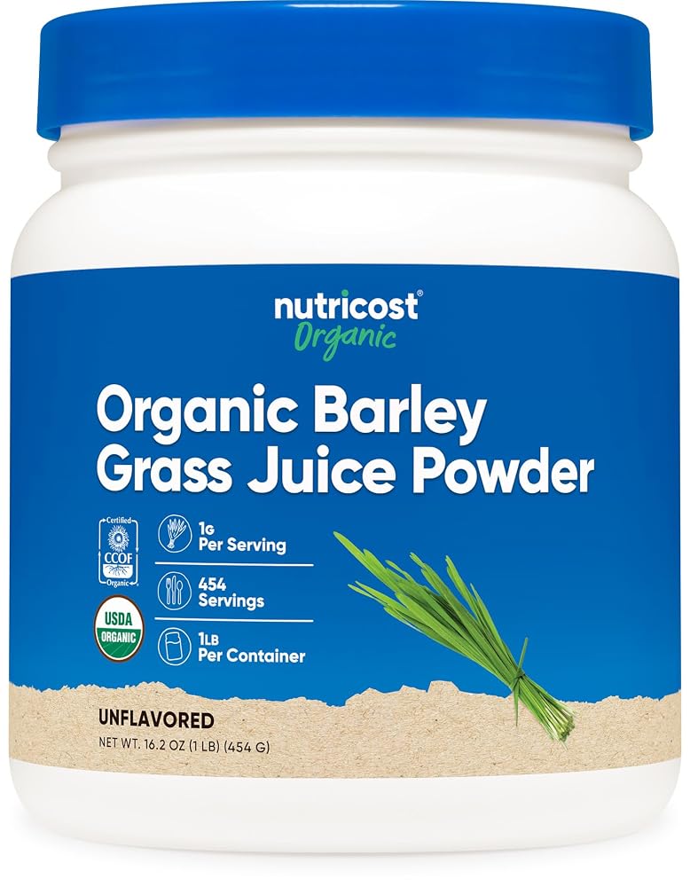 Nutricost Organic Barley Grass Juice Powder - 1 lb