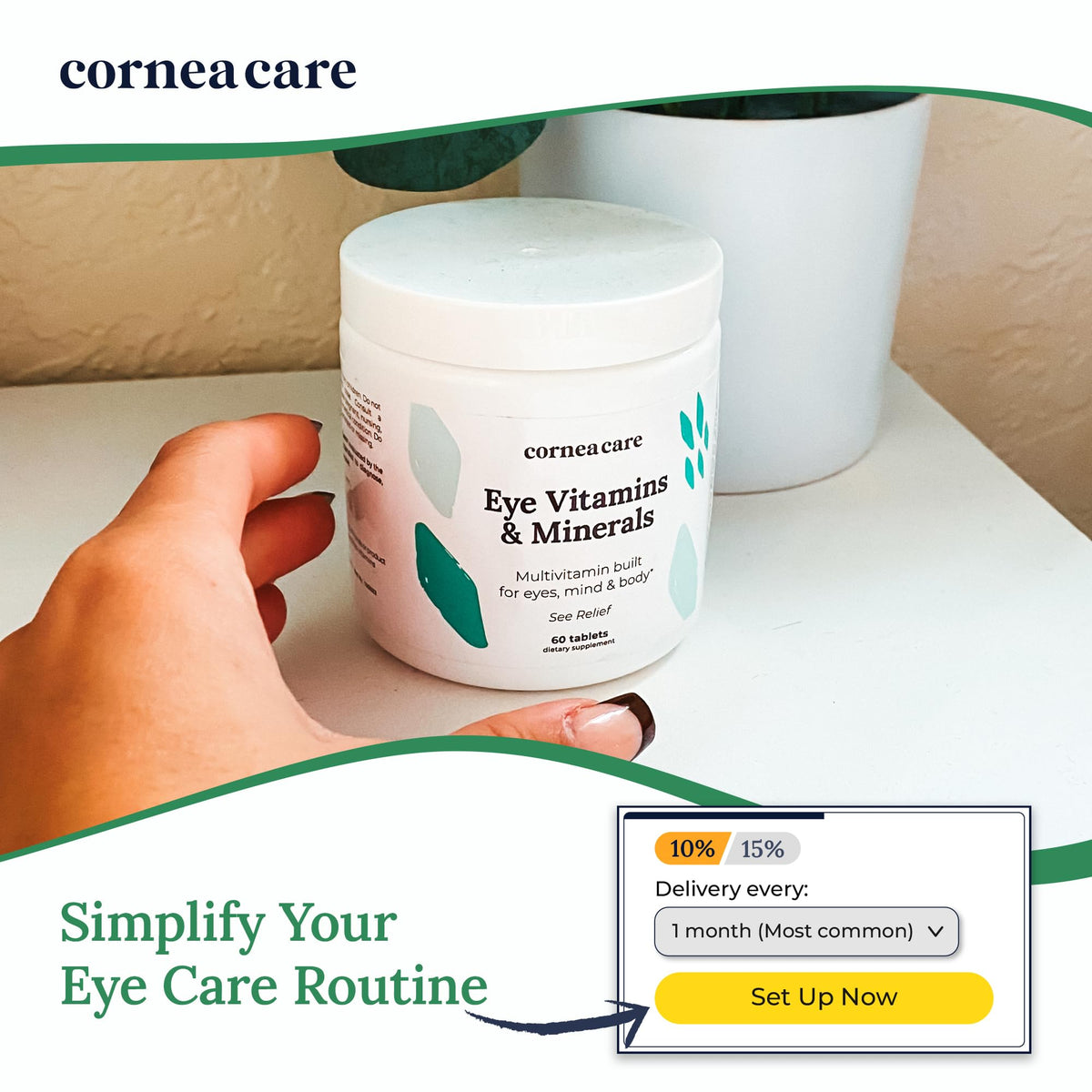 CorneaCare Eye Vitamins & Minerals Multivitamin for Vision - 60 Tablets - image 3