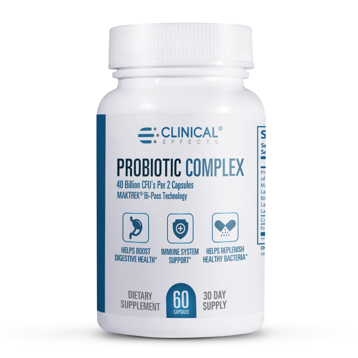 Clinical Effects Probiotic Complex 40 Billion CFU - 60 Vegetarian Capsules