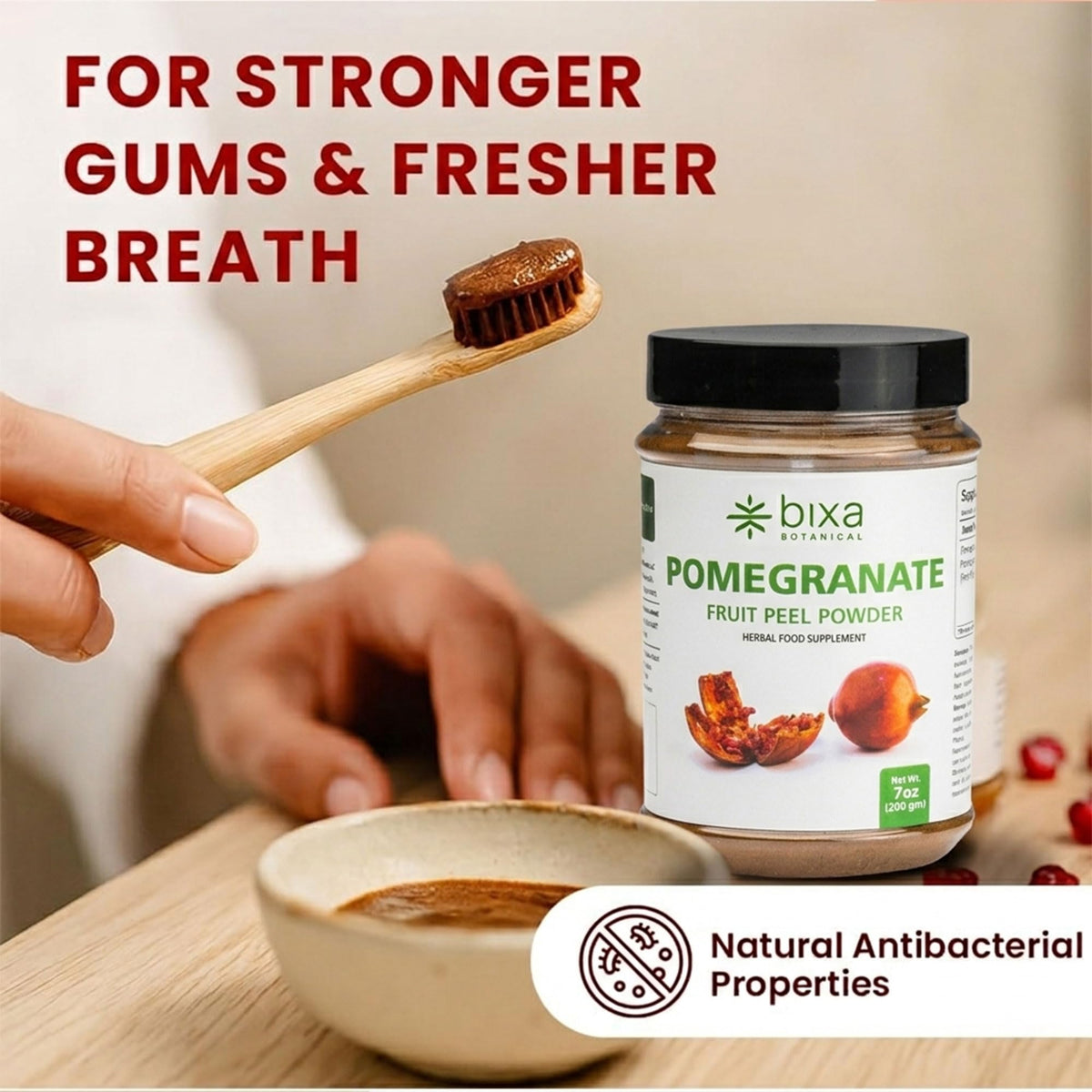 bixa BOTANICAL Pomegranate Peel Powder & Greater Glangal Powder