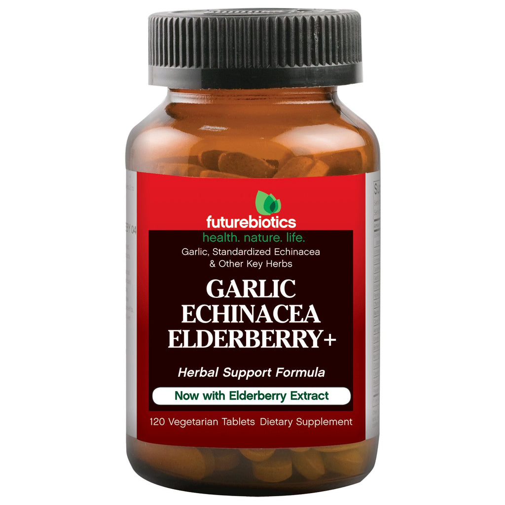 Futurebiotics Garlic Echinacea Elderberry - 120 Vegetarian Tablets
