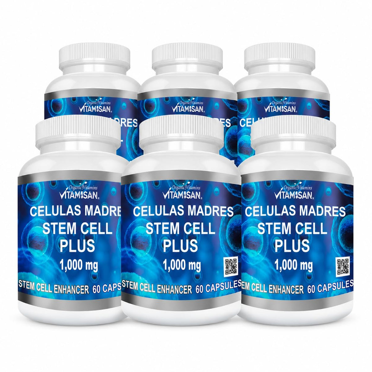 VITAMISAN Celulas Madres Stem Cell Plus Spirulina - 360 Capsules