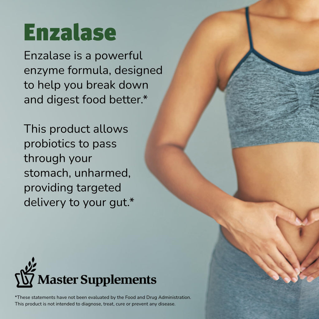 ENZALASE Master Supplements Digestive Enzyme - 50 Capsules - image 3