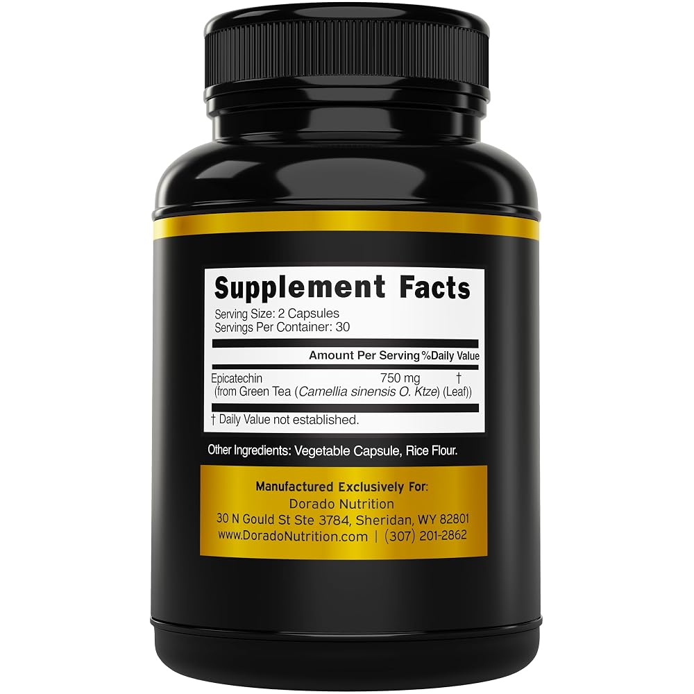 DORADO NUTRITION Epicatechin Extract 750mg - 60 Capsules - image 2