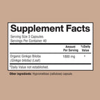 Happi Mi Nutrition Ginkgo Biloba 1800mg Memory Support - 120 Capsules - image 3