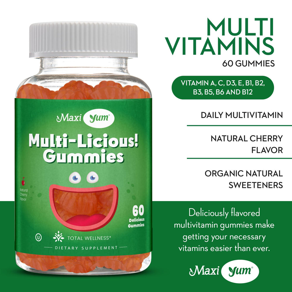 Maxi Health Multivitamin Gummies Cherry Flavored - 60 Gummies - image 3